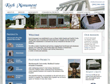 Tablet Screenshot of kochmonument.com